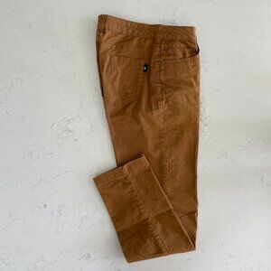 Woods McIntyre Stretch Casual Woven Canvas Cotton M Rise Jeans in Rubber Sz 6